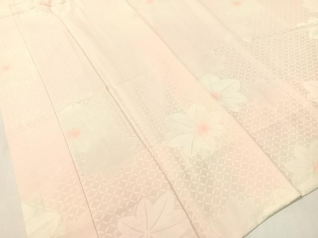  平和屋着物 振袖用長襦袢 袷 絞り 楓地紋 暈し染め 正絹 vp 長襦袢 長襦袢 半襦袢