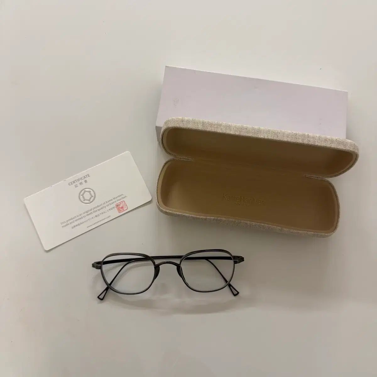 カメマンネン kmn 114 GRH サイズ48 メガネ