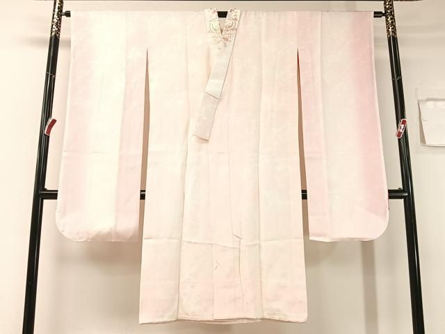 平和屋着物 振袖用長襦袢 袷 雪輪花地紋 暈し染め 半衿刺繍 正絹 vp