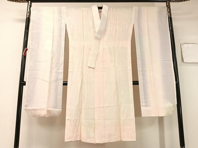 平和屋着物 振袖用長襦袢 無双仕立て 御所車熨斗花地紋 暈し染め 正絹 vp