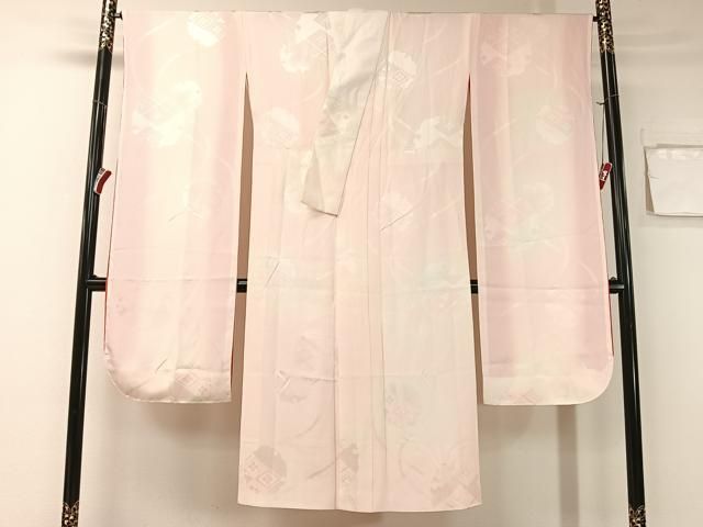 平和屋着物 振袖用長襦袢 袷 雪輪花菱地紋 暈し染め 松坂屋扱い 正絹 vp