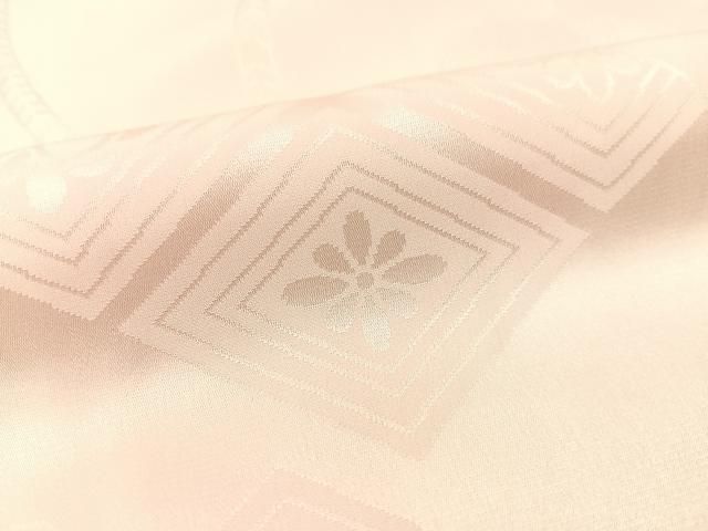 雪輪花菱地紋 暈し染め