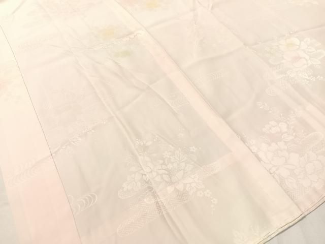 平和屋着物○振袖用長襦袢 無双仕立て 霞花地紋 暈し染め 半