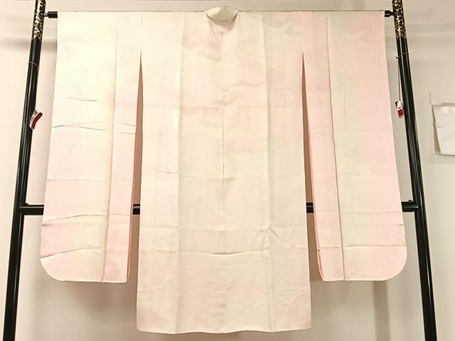 平和屋着物 振袖用長襦袢 袷 流水雲取り地紋 暈し染め 半衿刺繍 正絹 vp