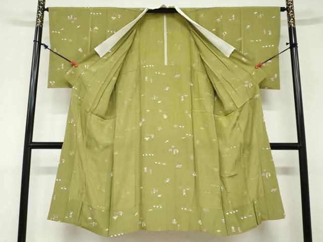 平和屋着物○長襦袢 小売業者 無双仕立て 十二支 金彩 正絹 逸品