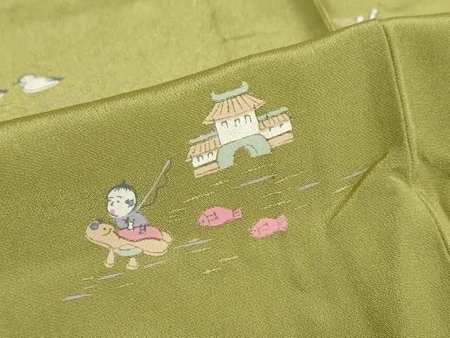 平和屋着物○長襦袢 小売業者 無双仕立て 十二支 金彩 正絹 逸品