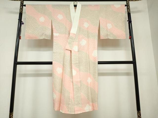 平和屋着物 長襦袢 無双仕立て 舞梅文 正絹 ud