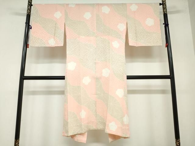 平和屋着物 長襦袢 無双仕立て 舞梅文 正絹 ud