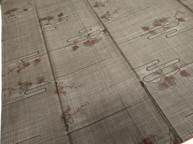 エ霞蔦の葉文 正絹