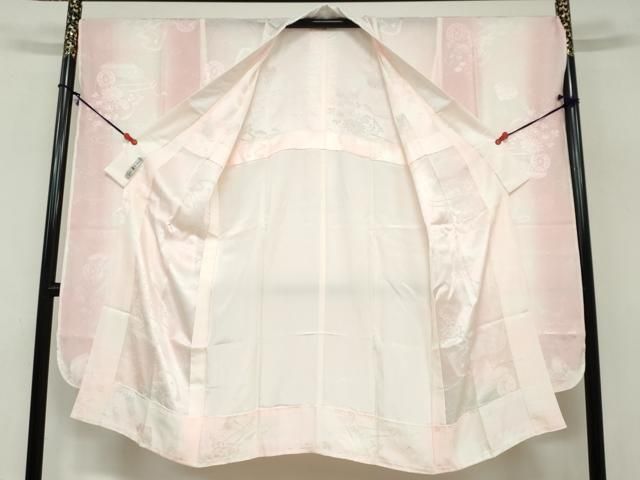  平和屋着物 振袖用長襦袢 無双仕立て 花車地紋 暈し染め 正絹 ud 長襦袢 長襦袢 半襦袢