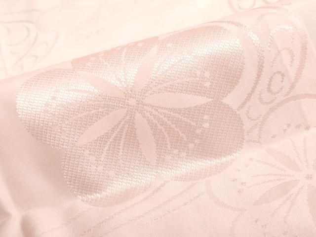 平和屋着物○振袖用長襦袢 無双仕立て 流水舞花地紋 暈し染め 半