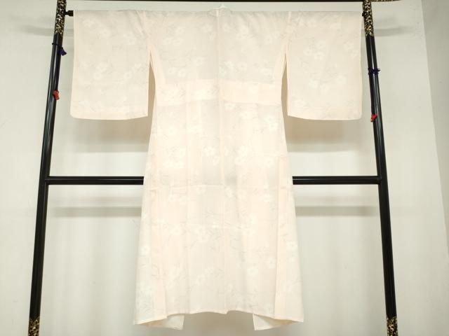 平和屋着物 長襦袢 単衣 草花文 正絹 ud