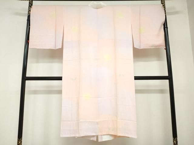 平和屋着物 長襦袢 袷 道長舞花文 さが美扱い 正絹 ud