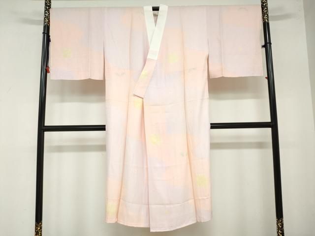 平和屋着物○長襦袢 袷 道長舞花文 さが美扱い 正絹 逸品 未使用