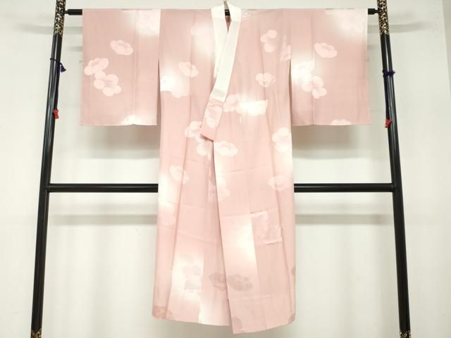 平和屋着物●長襦袢　無双仕立て　作家物　桐地紋　暈し染め　正絹　逸品　未使用　CABA1427gh 平和屋着物○長襦袢 無双仕立て 舞梅地紋 暈し染め 正絹 逸品