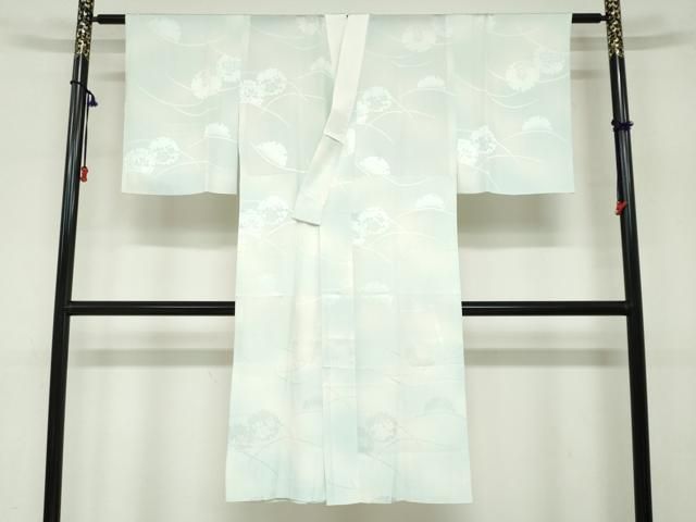 平和屋着物 長襦袢 無双仕立て 雪輪草花地紋 正絹 ud