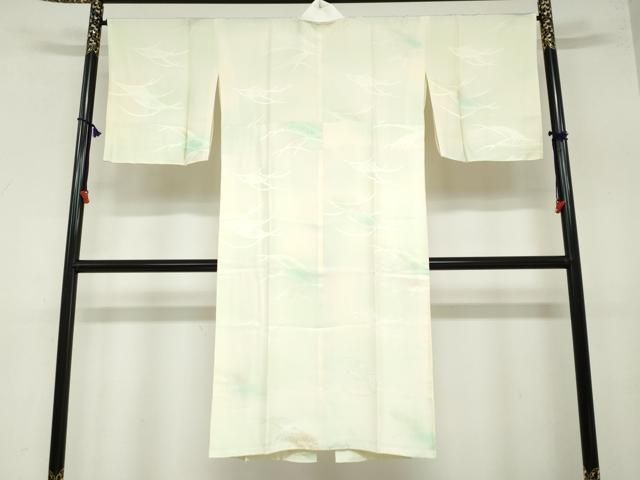 平和屋着物 長襦袢 袷 芝地紋 暈し染め 正絹 ud