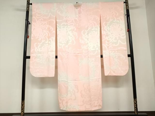 平和屋着物 振袖用長襦袢 袷 乱菊地紋 暈し染め 正絹 ud