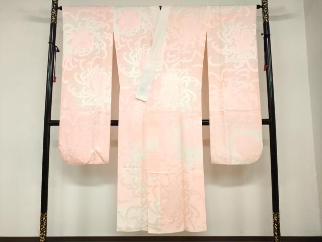 平和屋着物 振袖用長襦袢 袷 乱菊地紋 暈し染め 正絹 ud