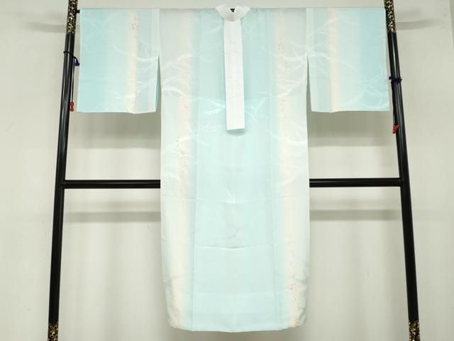 平和屋着物 長襦袢 無双仕立て 雪芝草花文 正絹 ud