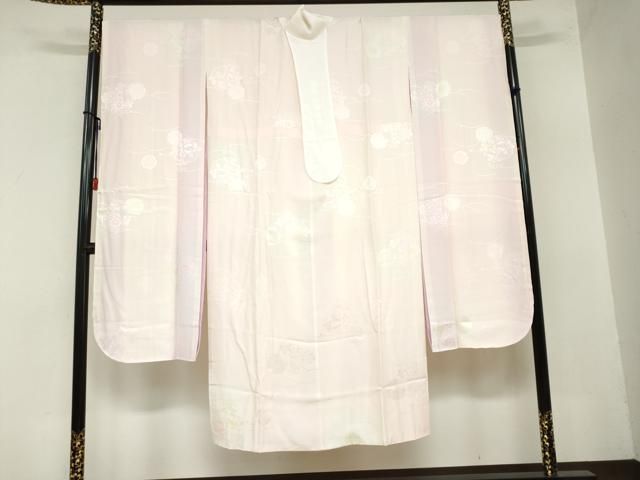 平和屋着物 振袖用長襦袢 袷 雪輪草花地紋 暈し染め 京都きもの友禅扱い 半衿刺繍 正絹 ud