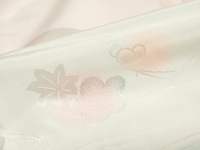 平和屋着物○振袖用長襦袢 袷 草花地紋 暈し染め 正絹 逸品 DAAZ7637ud