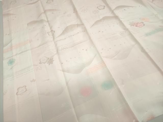 平和屋着物○振袖用長襦袢 袷 草花地紋 暈し染め 正絹 逸品 DAAZ7637ud