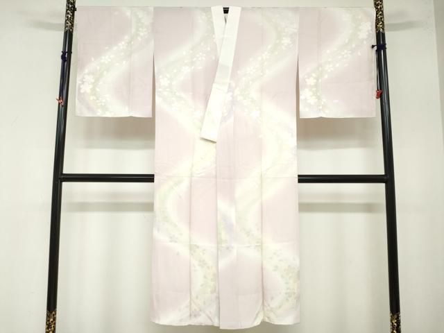 平和屋着物 長襦袢 無双仕立て 舞桜地紋 暈し染め 正絹 ud