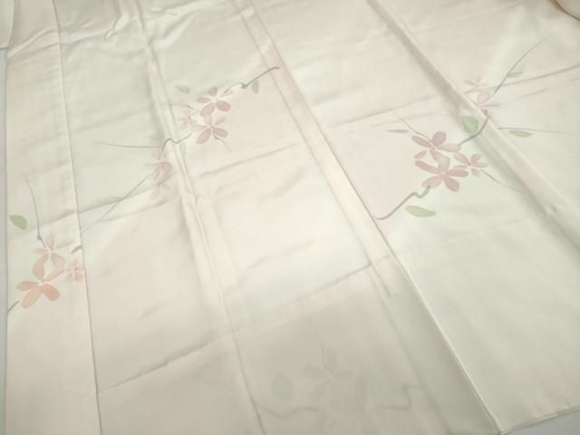  平和屋着物 長襦袢 無双仕立て 草花文 暈し染め 正絹 ud 長襦袢 長襦袢 半襦袢