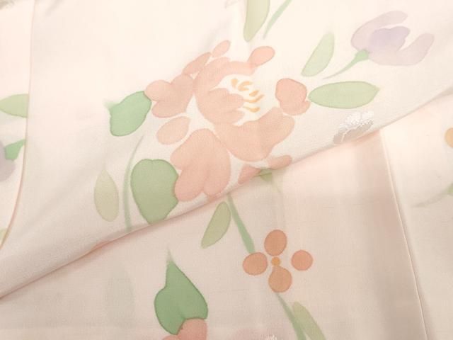  平和屋着物 長襦袢 無双仕立て 作家物 花物語 正絹 ud 長襦袢 長襦袢 半襦袢