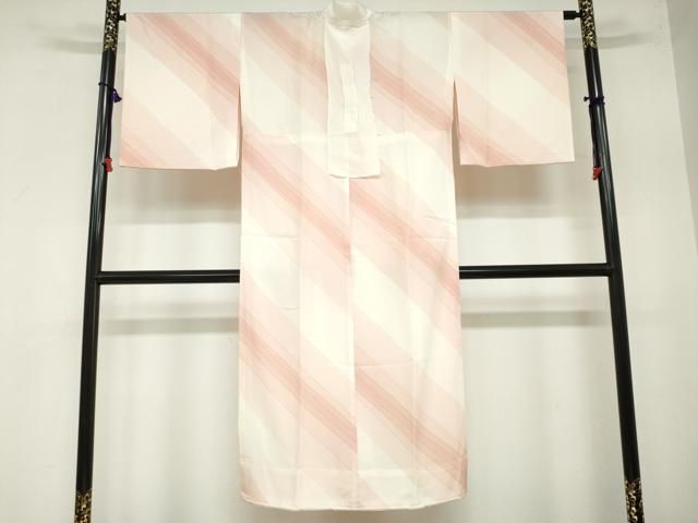 平和屋着物 長襦袢 無双仕立て 斜縞 正絹 ud