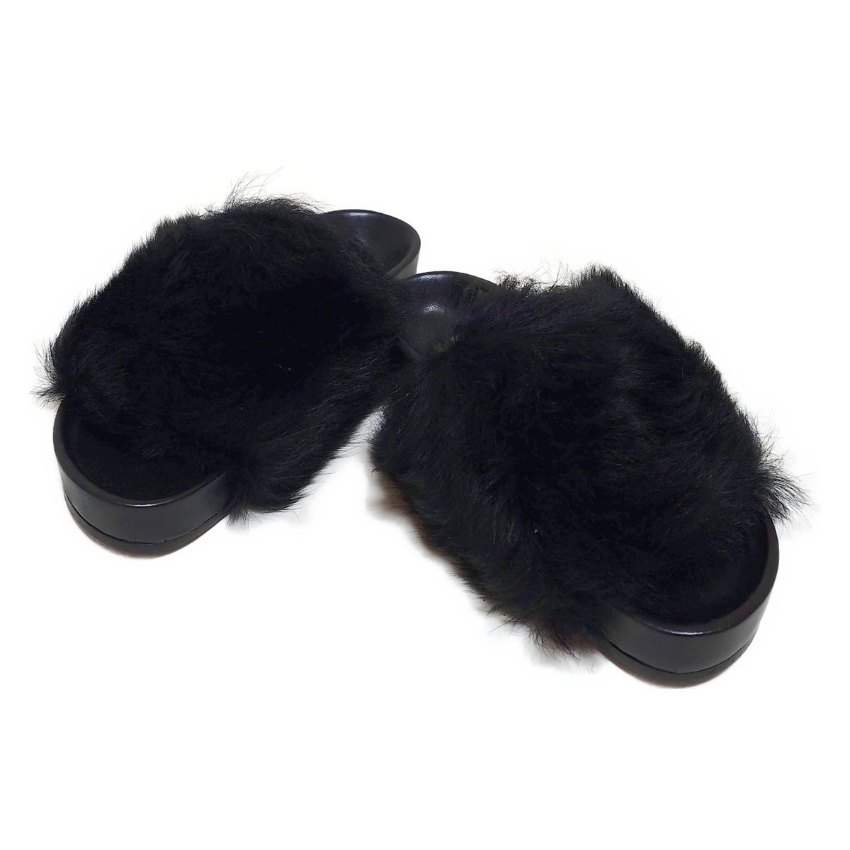 ジルサンダー サンダル 35 レディース - 黒 レザー ファー