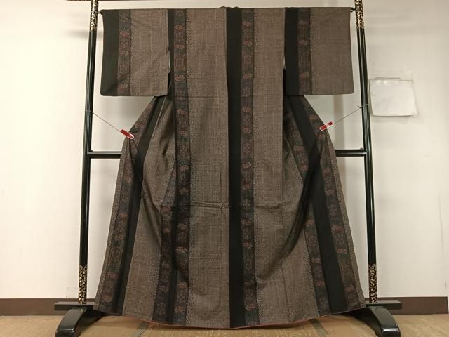 平和屋着物 本場大島紬 9マルキ 花間道 やまと誂製 正絹 vp