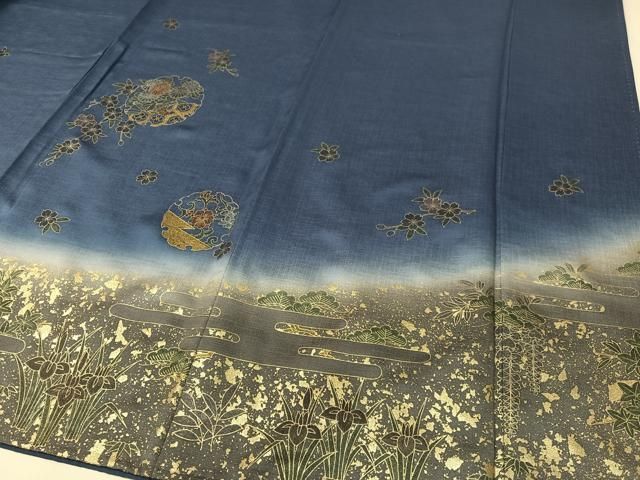 雪輪花文 暈し染め