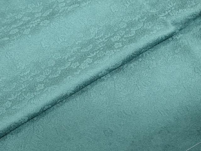  平和屋着物 上質な色無地 草花地紋 虫襖色 正絹 ud 色無地 着物