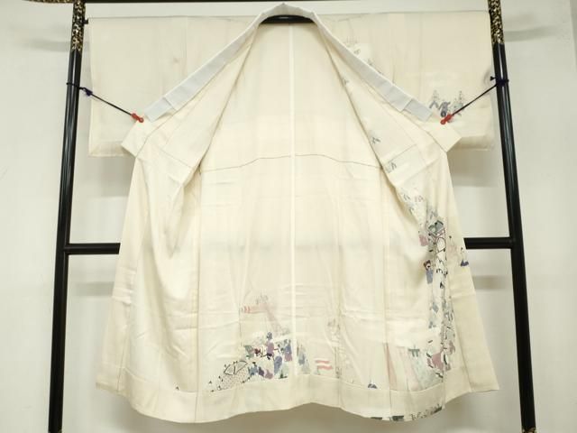 平和屋着物○長襦袢 無双仕立て 手描き 大名行列 正絹 逸品 DAAZ7520ud