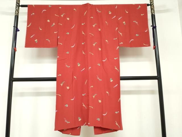 平和屋着物 長襦袢 袷 成物 銀彩 正絹 ud