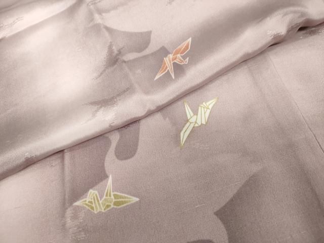 無双仕立て 折り鶴文