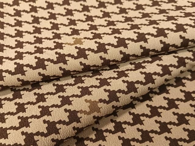 平和屋着物●小紋　千鳥格子柄　ロング丈　KIMONObyNADESHIKO　洗える着物　CABB4810vp 平和屋着物○小紋 千鳥格子柄 ロング丈 KIMONObyNADESHIKO 洗える着物