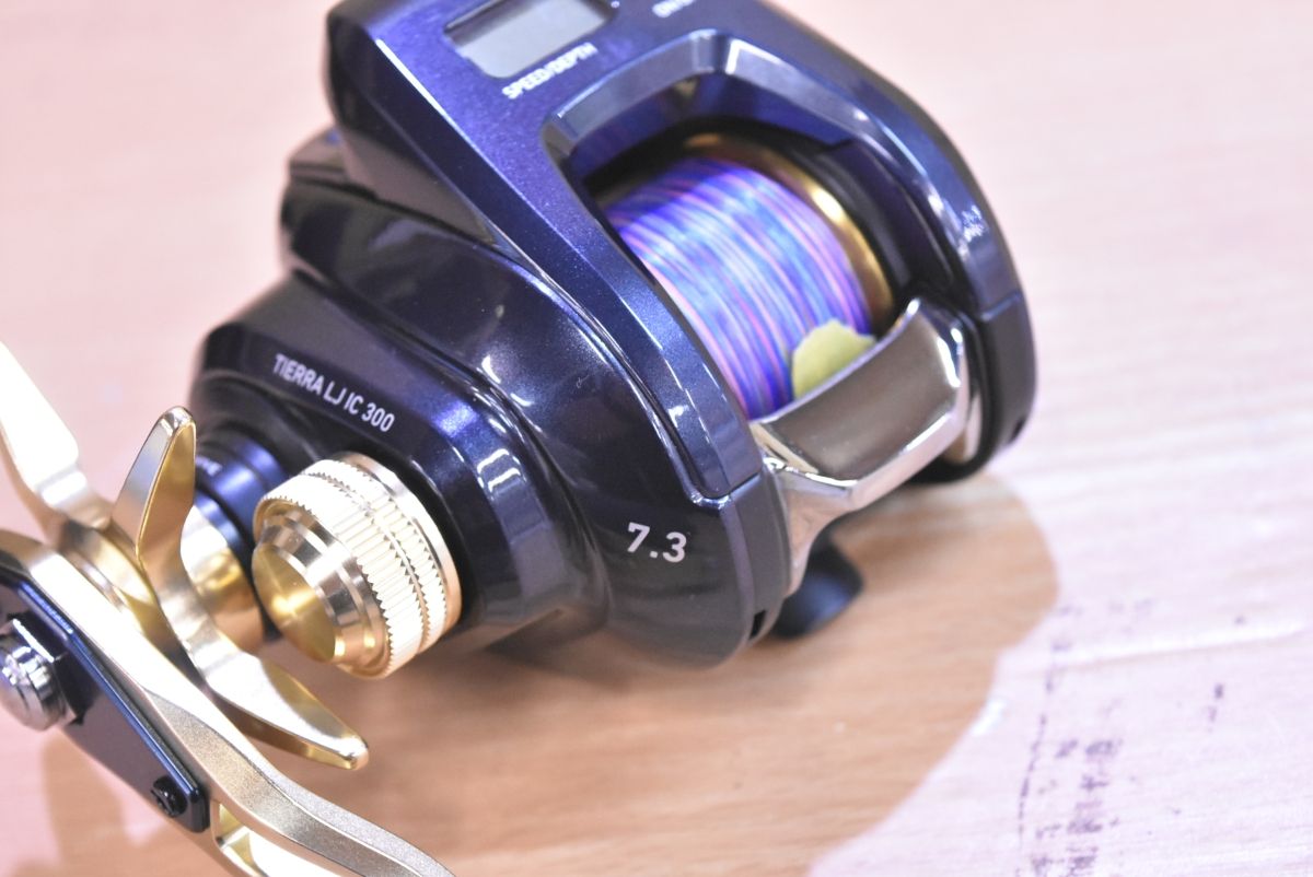 ダイワ ティエラ LJ IC 300HL 左巻き カウンター付き ベイトリール