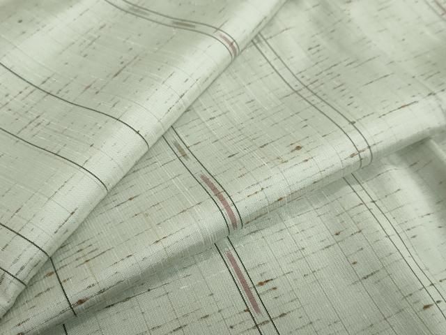 平和屋着物 ぜんまい紬 変わり間道 正絹 ud