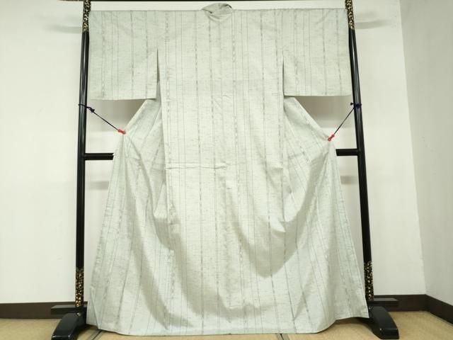 平和屋着物 ぜんまい紬 変わり間道 正絹 ud