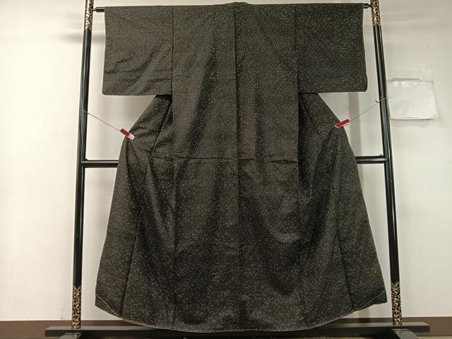 平和屋着物 本場大島紬 7マルキ あられ文 正絹 vp