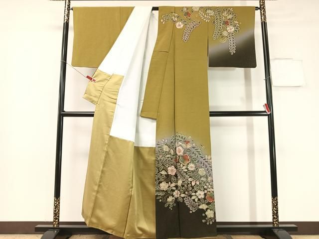 平和屋着物 訪問着 作家物 絞り 辻が花 暈し染め 正絹 vp