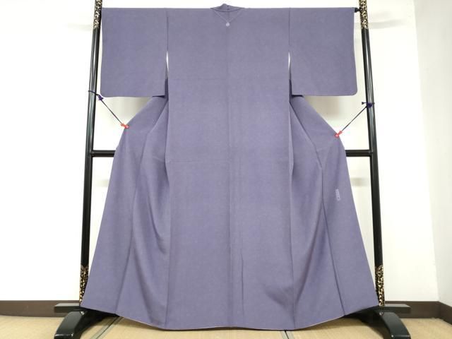 平和屋着物 重要無形文化財 伊勢手彫型本染 細合俊男 江戸小紋 更紗花唐草文 正絹 ud