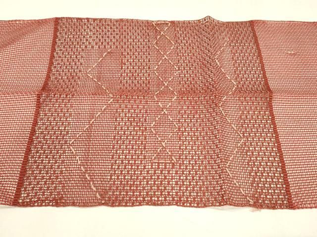 平和屋着物＊夏物 八寸名古屋帯 抽象文様 正絹 逸品 DABA0351cm