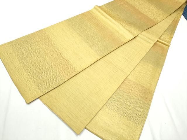 平和屋着物 スリーシーズン 春夏秋 両面 全通柄袋帯 櫛織 霞文 金糸 正絹 hy