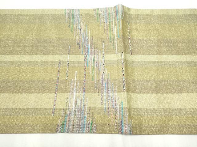  平和屋着物 スリーシーズン 春夏秋 両面 太鼓柄袋帯 霞文 金糸 正絹 hy 袋帯 帯