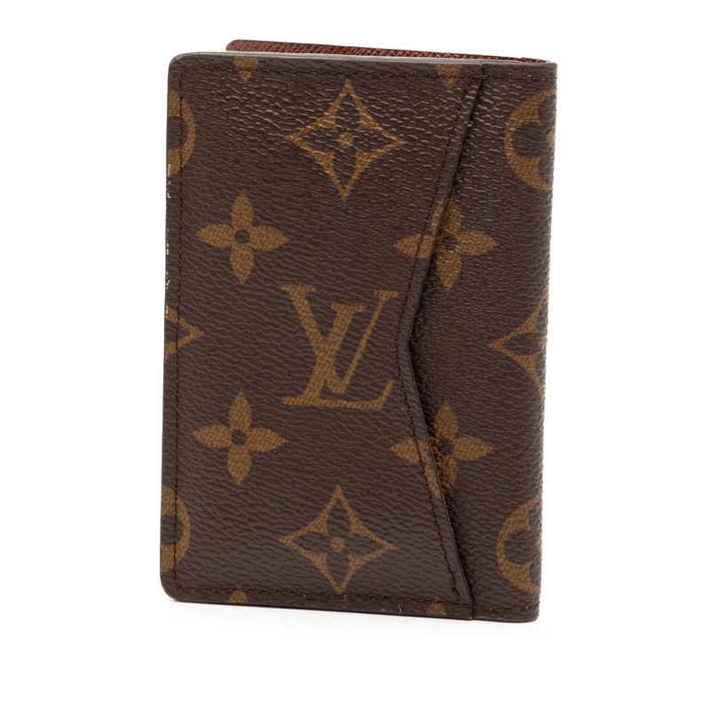 ルイ ヴィトン モノグラム オーガナイザー ドゥ ポッシュ M 60502 ブラウン PVC レザー レディース LOUIS VUITTON 227-44601