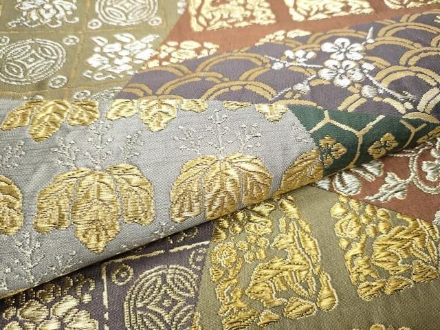 六通柄袋帯 名物裂